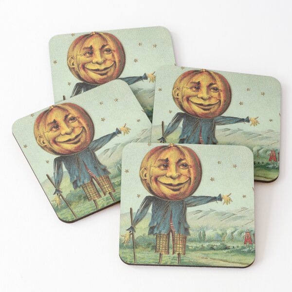 Item preview, Vintage Halloween Scarecrow and Witch All Halloween Greeting designed and sold by DeeElle.