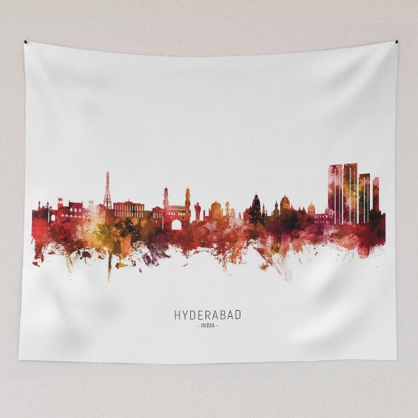 Item preview, Hyderabad Skyline India designed and sold by ArtPrints.