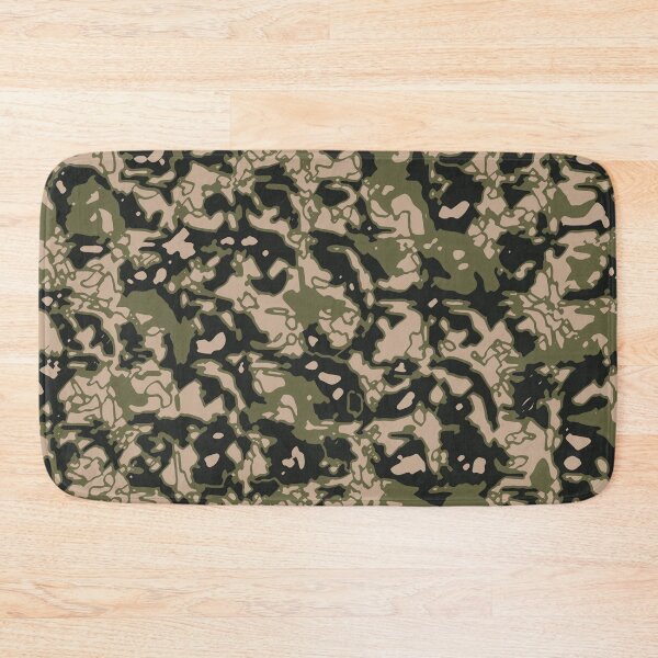 Item preview, Military Camouflage Distorted Glass Blocks Patterns in Green, Beige and Black designed and sold by ShopieHome.