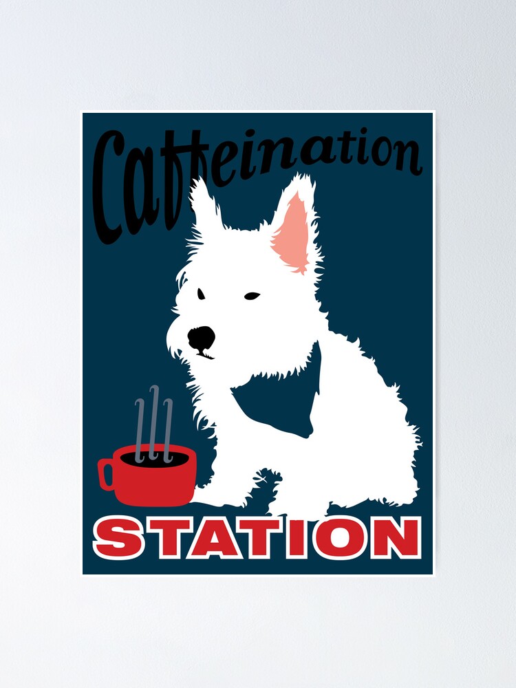 Alternate view of Caffeination Station Poster