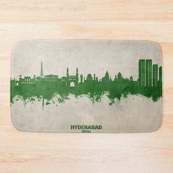 Aperçu de l'œuvre Hyderabad Skyline India créée et vendue par ArtPrints.