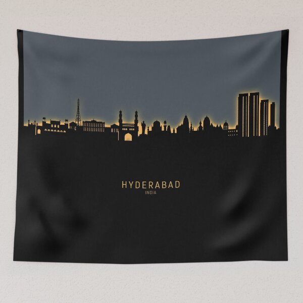 Item preview, Hyderabad Skyline India designed and sold by ArtPrints.