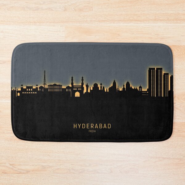 Aperçu de l'œuvre Hyderabad Skyline India créée et vendue par ArtPrints.