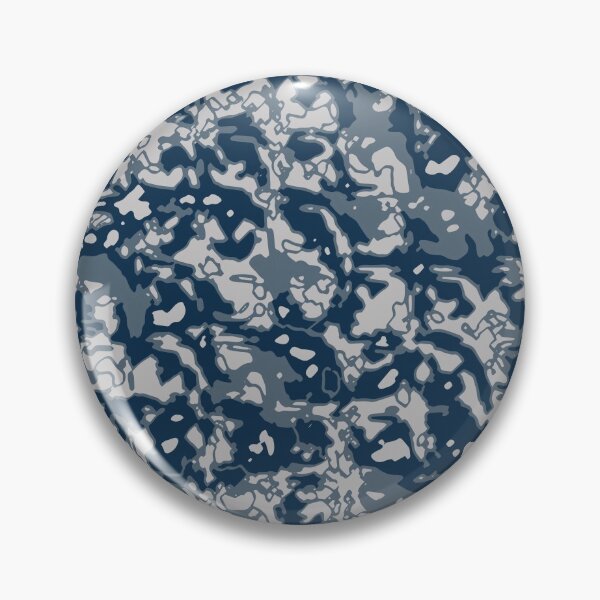 Item preview, Winter Camouflage Distorted Glass Blocks Patterns in Blue Shades designed and sold by ShopieHome.