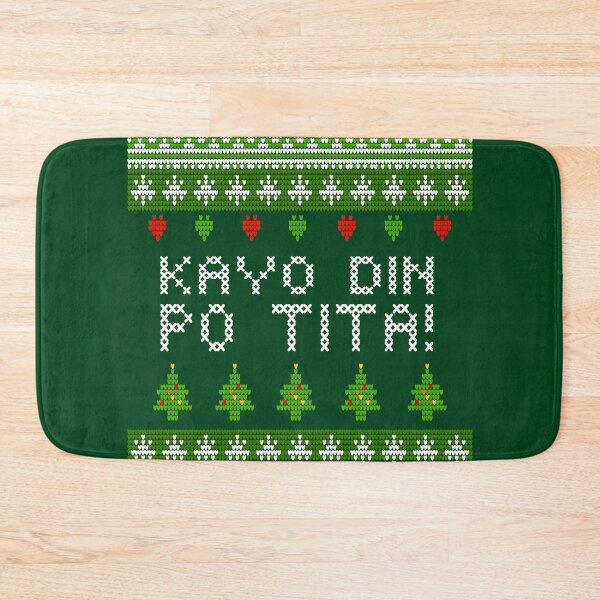 Item preview, KAYO DIN PO TITA UGLY CHRISTMAS SWEATER FILIPINO GREEN designed and sold by aydapadi.