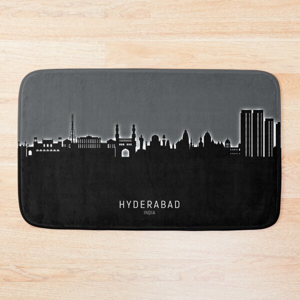 Aperçu de l'œuvre Hyderabad Skyline India créée et vendue par ArtPrints.