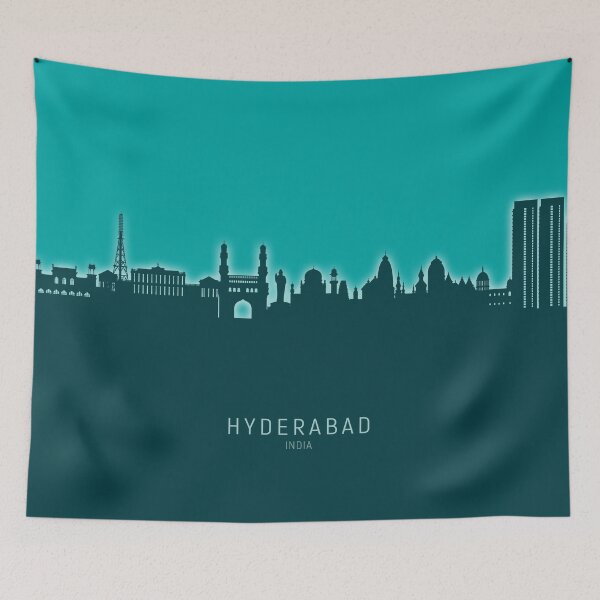 Item preview, Hyderabad Skyline India designed and sold by ArtPrints.