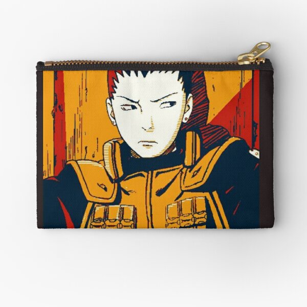 Neji Zipper Pouches Redbubble - shino kiba hinata and akamaru roblox