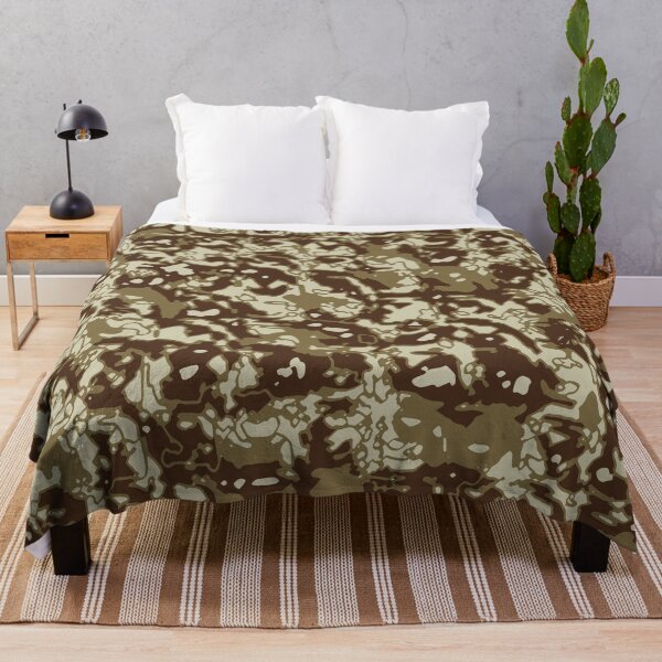 Item preview, Desert Camouflage Distorted Glass Blocks Patterns in Green, Brown and Sand designed and sold by ShopieHome.