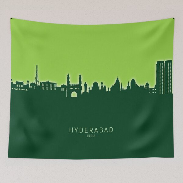 Item preview, Hyderabad Skyline India designed and sold by ArtPrints.