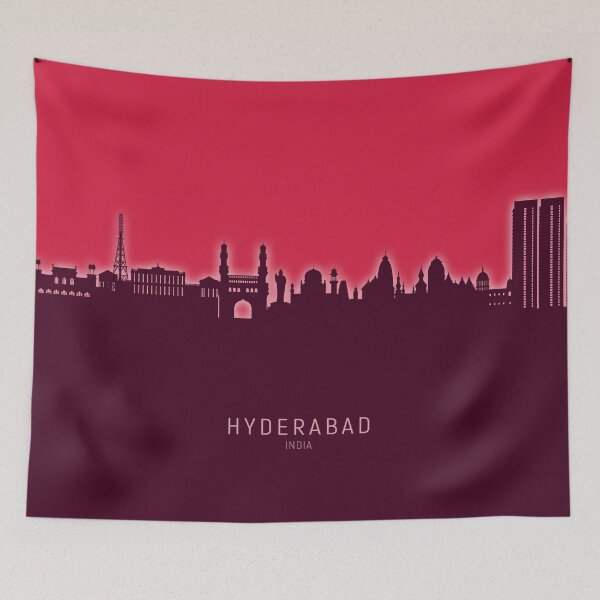 Item preview, Hyderabad Skyline India designed and sold by ArtPrints.
