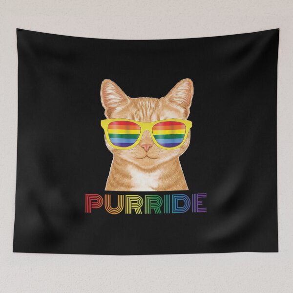Item preview, Cat Purride Gay Pride LGBT Cat Gift T-Shirt designed and sold by gomezt1992.