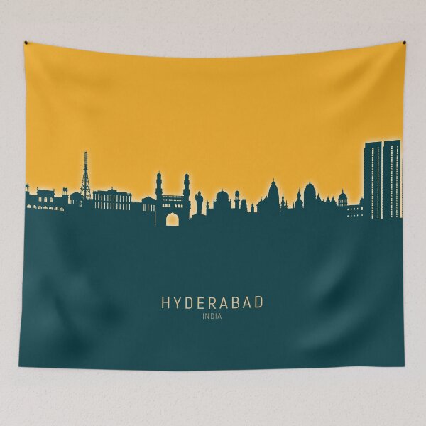 Item preview, Hyderabad Skyline India designed and sold by ArtPrints.