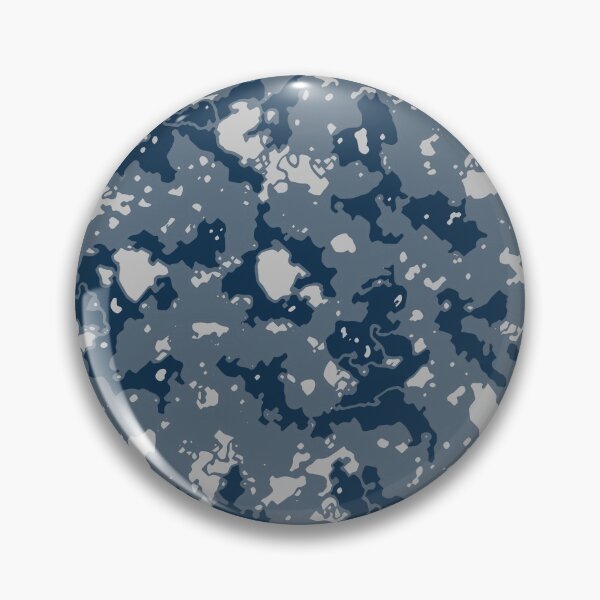 Item preview, Winter Camouflage Distorted Glass Canvas Patterns in Blue Shades designed and sold by ShopieHome.
