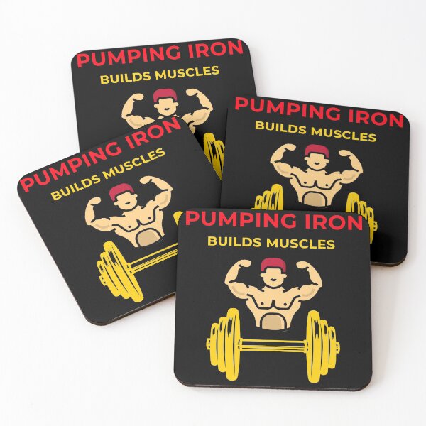 Item preview, Pumping Iron Builds Muscles Weightlifting Design designed and sold by luvvvvvit.