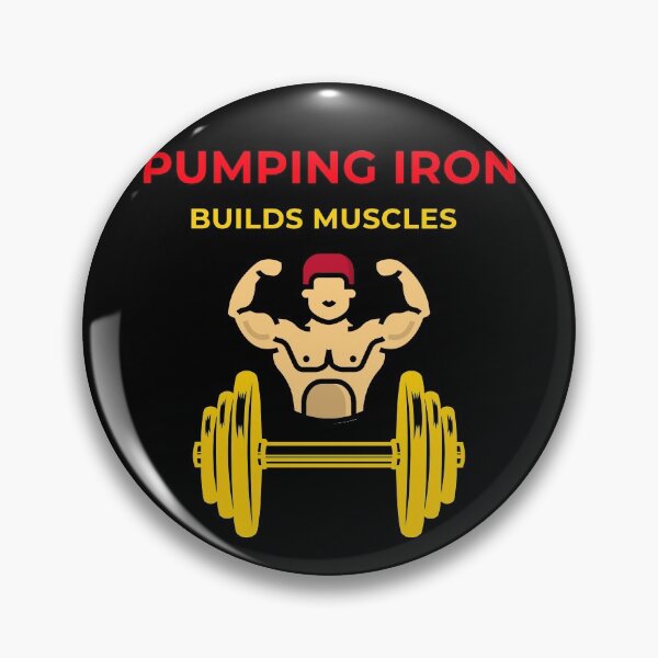 Item preview, Pumping Iron Builds Muscles Weightlifting Design designed and sold by luvvvvvit.