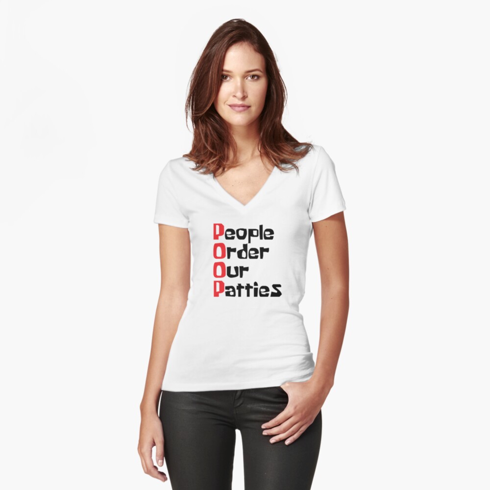 Item preview, Fitted V-Neck T-Shirt designed and sold by gnarlynicole.