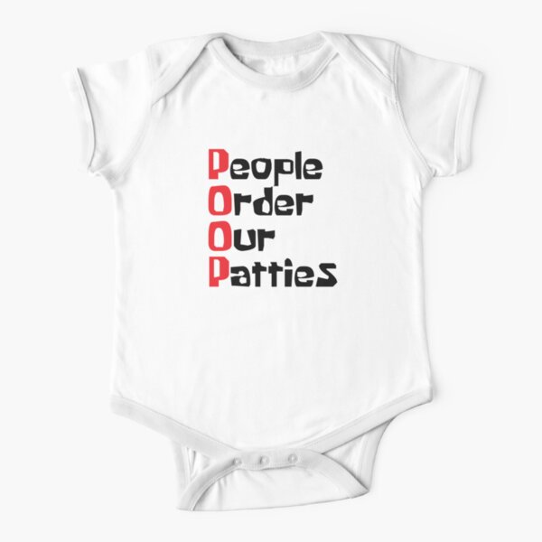 POOP Short Sleeve Baby One-Piece