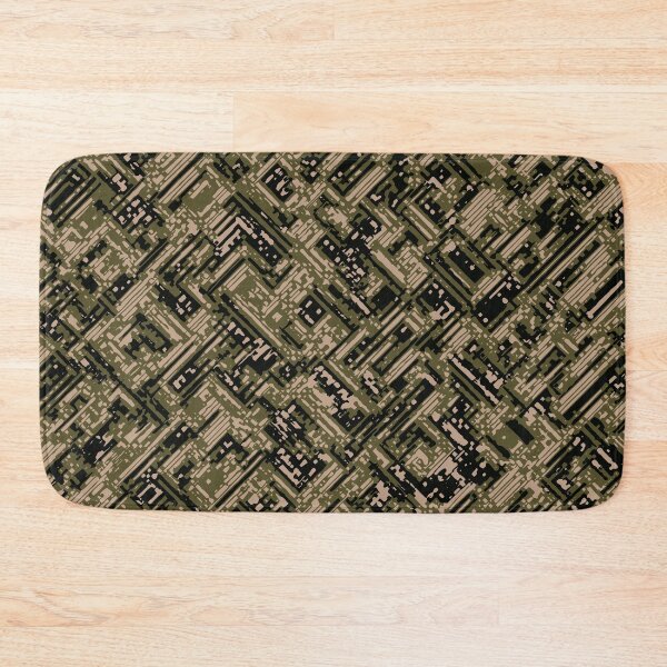 Item preview, Military Camouflage Distorted Lines Patterns in Green, Beige and Black designed and sold by ShopieHome.