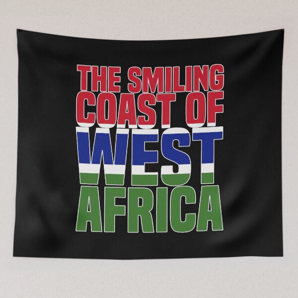 Item preview, Gambia The smiling coast of West Africa in Gambia colors designed and sold by Nessshirts.