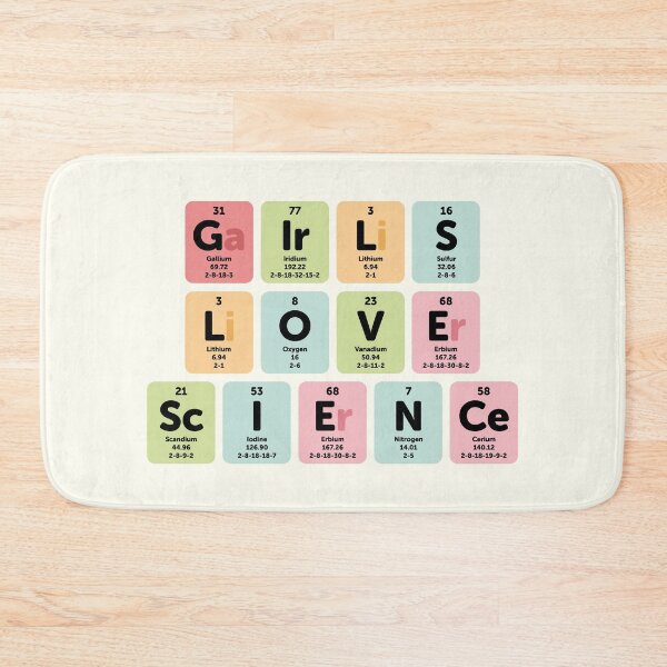 Item preview, Girls love science periodic table designed and sold by Eenig.