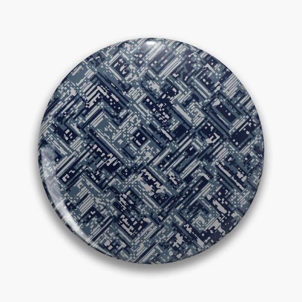 Item preview, Winter Camouflage Distorted Lines Patterns in Blue Shades designed and sold by ShopieHome.
