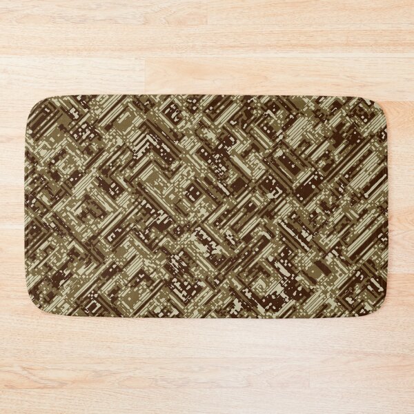 Item preview, Desert Camouflage Distorted Lines Patterns in Green, Brown and Sand designed and sold by ShopieHome.