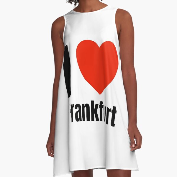 frankfurt logo retro vintage design  A-Line Dress