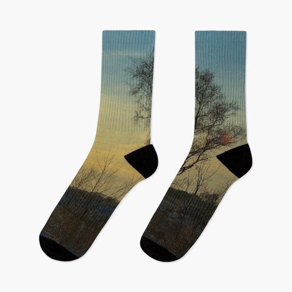 Item preview, Setting sun in the snow designed and sold by Photopat.