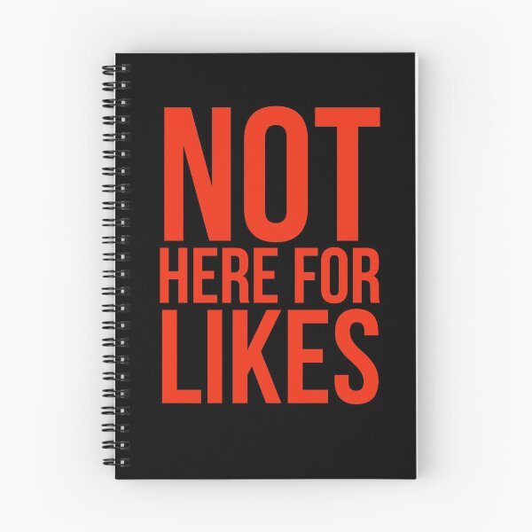 Item preview, Not Here For Likes designed and sold by RedOnBlack2020.