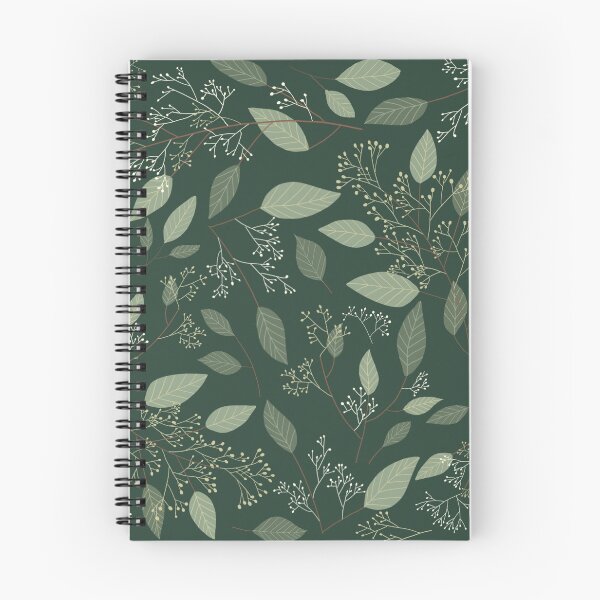Item preview, Eucalyptus Dark Green Floral Aesthetic Pattern designed and sold by champagnemoment.