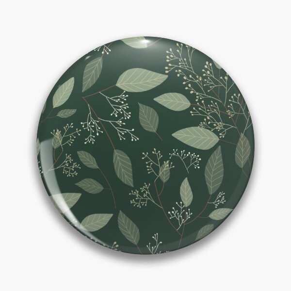 Item preview, Eucalyptus Dark Green Floral Aesthetic Pattern designed and sold by champagnemoment.