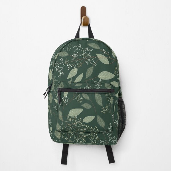 Item preview, Eucalyptus Dark Green Floral Aesthetic Pattern designed and sold by champagnemoment.