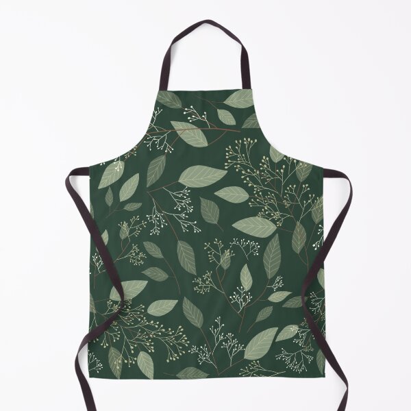 Item preview, Eucalyptus Dark Green Floral Aesthetic Pattern designed and sold by champagnemoment.
