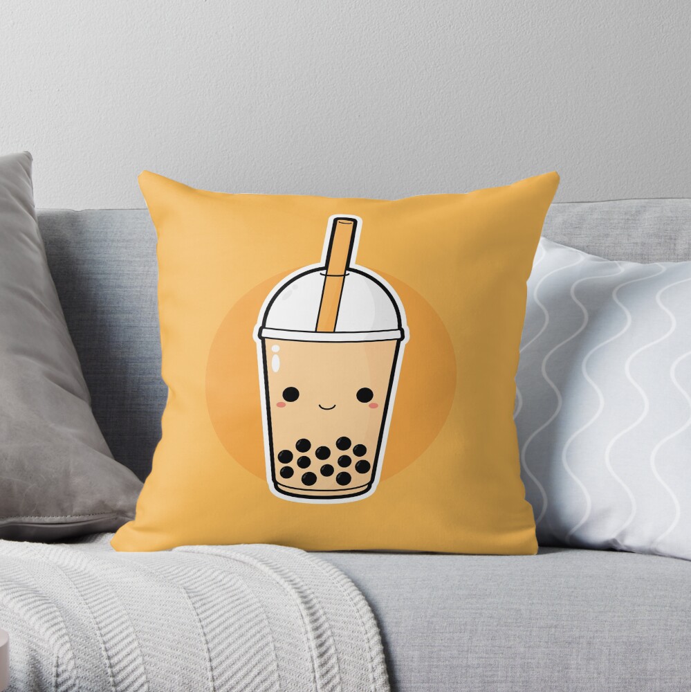 boba tea pillow