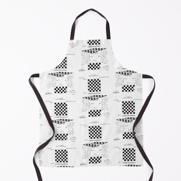 Item preview, Chess and checker board 1893 patent designed and sold by InkedArtPrints.