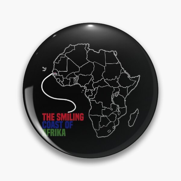 Item preview, The smile of Africa with the Gambia African map designed and sold by Nessshirts.