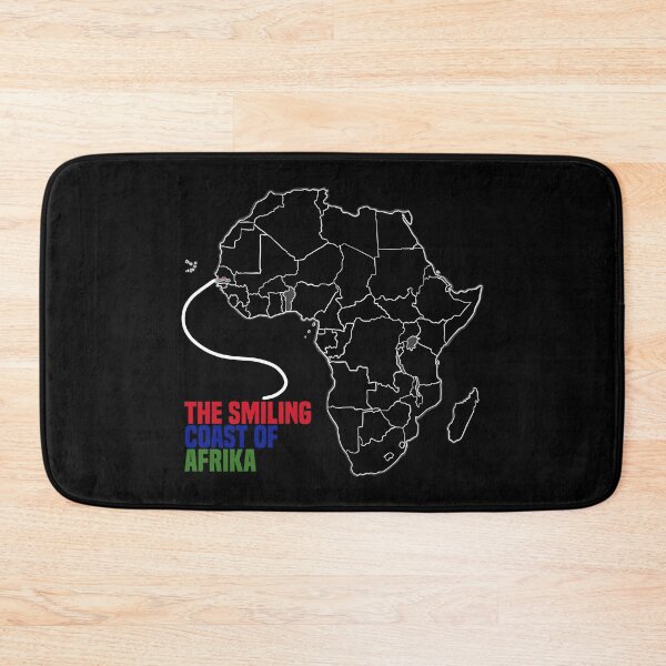 Item preview, The smile of Africa with the Gambia African map designed and sold by Nessshirts.