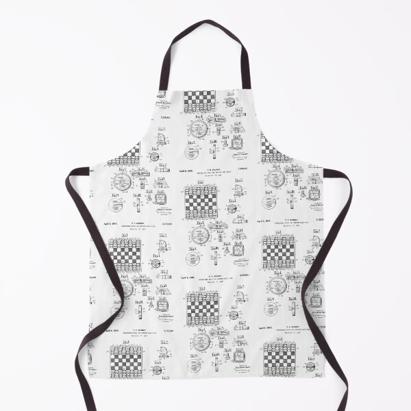 Item preview, Convertible chess and checker game piece 1940 patent designed and sold by InkedArtPrints.
