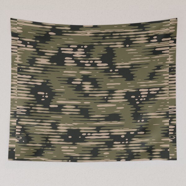 Item preview, Military Camouflage Lines Sketch Patterns in Green, Beige and Black designed and sold by ShopieHome.