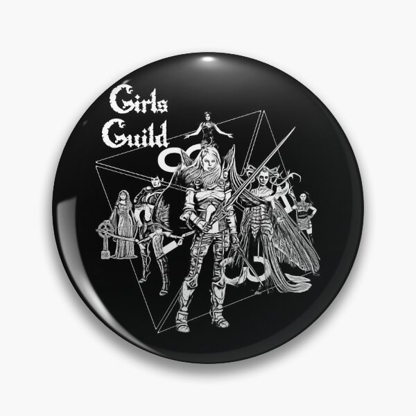 Item preview, Girls Guild - RPG Art - Black and White designed and sold by gabrielbdo.