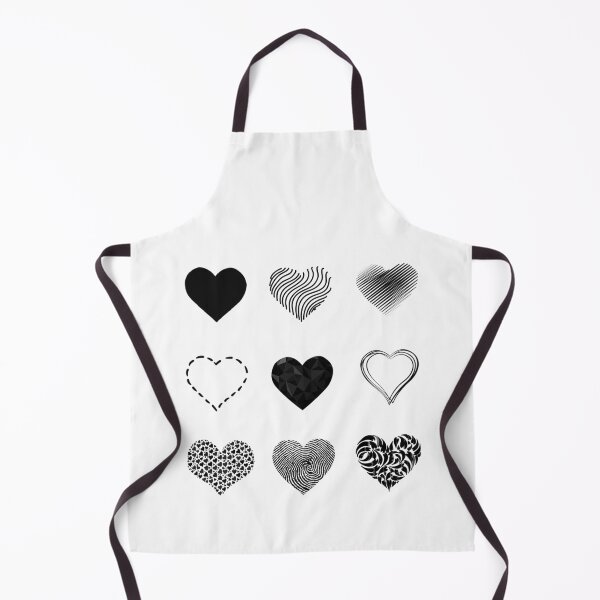 Item preview, Black Monochrome cute hearts pack designed and sold by everything4eva.