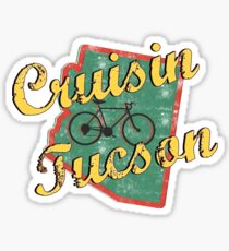 Bike Cycling Bicycle Cruising Tucson Arizona Sticker