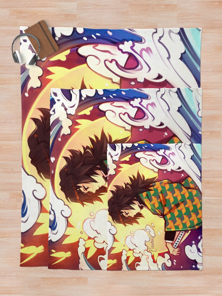 Alternate view of Giyuu Throw Blanket