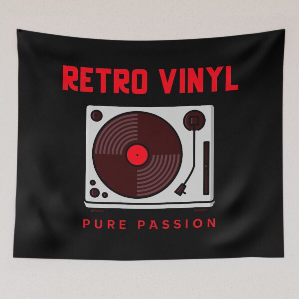 Item preview, Retro Vinyl Pure Passion Record Player Design designed and sold by luvvvvvit.