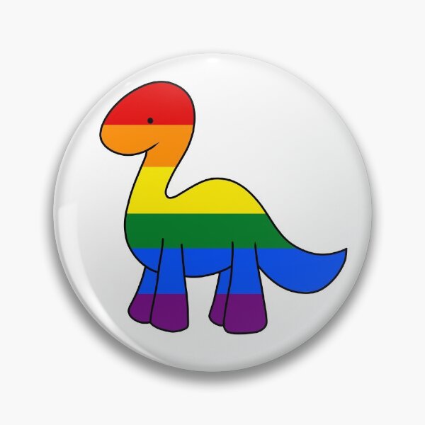 Item preview, Gay MLM Pride Dino designed and sold by vanillagutz.