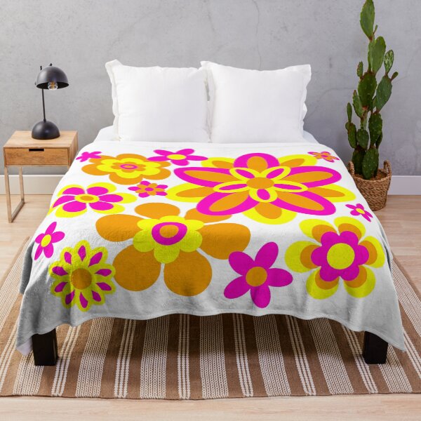 Item preview, Seventies Digital Flower Pattern  designed and sold by Heatherian.