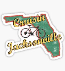 Bike Cycling Bicycle Cruising Jacksonville Florida Sticker