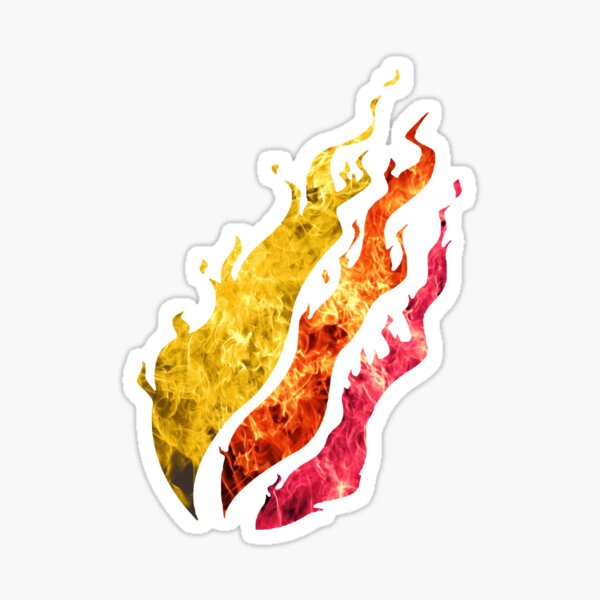 Roblox Fire Stickers Redbubble - flames car decal roblox