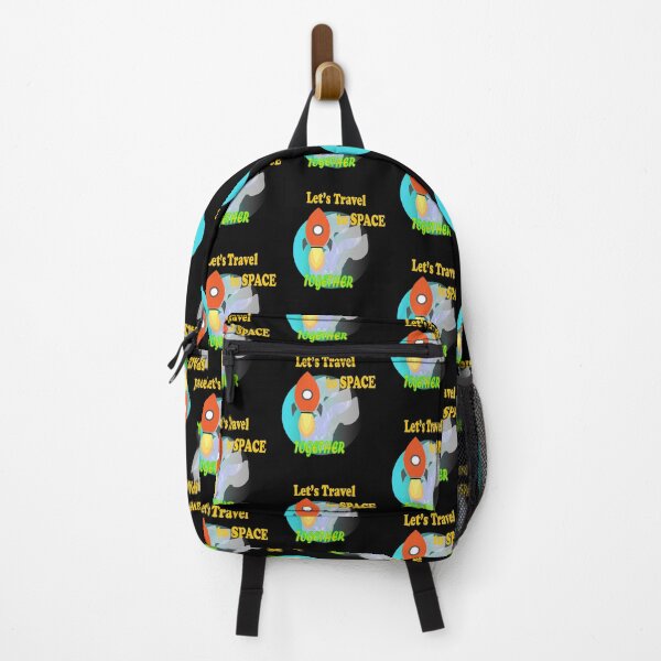 Item preview, Let's travel to space together launch space rocket, travel to outer space , couples vacation art designed and sold by SGS-.